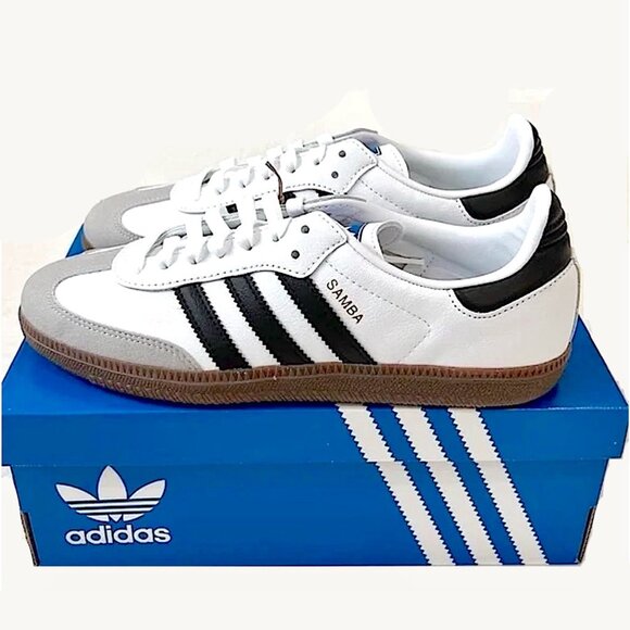Adidas White/ Black Samba OG Shoes (Women’s 9.5/ Men’s 8.5) - Picture 1 of 10